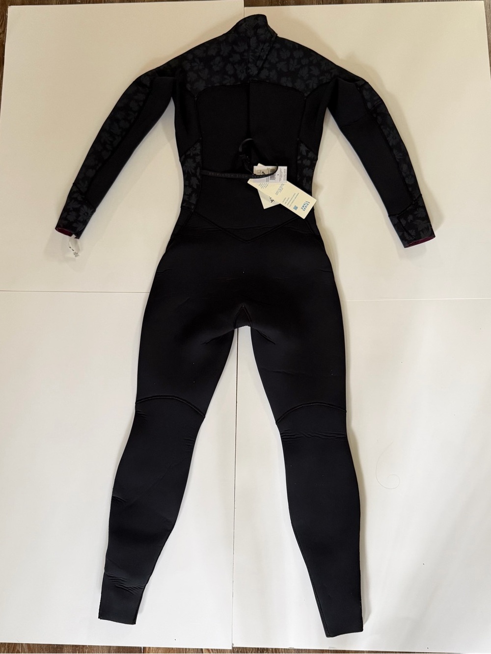 NEW women’s Roxy Swell 5/4/3 Backzip Full Wetsuit black grey size 6 - Picture 2 of 5